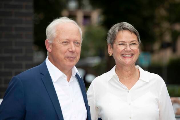 from left Tom BUHROW, WDR Intendant, Dr Frauke GERLACH, Director Adolf Grimme Institute, Red Carpet, Red Carpet Show, Arrival, Arrival, 58 Adolf Grimme Prize Award ceremony Adolf Grimme Prize Grimme Prize in Marl, 26 08 2022 Ã