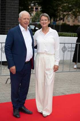 from left Tom BUHROW, WDR Intendant, Dr Frauke GERLACH, Director Adolf Grimme Institute, Red Carpet, Red Carpet Show, Arrival, Arrival, 58 Adolf Grimme Prize Award ceremony Adolf Grimme Prize Grimme Prize in Marl, 26 08 2022 Ã