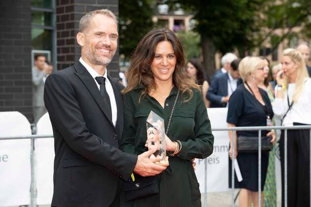 Christian ZUEBERT, director, Ipek ZUEBERT, book, prize winner audience award of the Marl group for The Mopes, red carpet, red carpet show, arrival, 58 award ceremony of the Adolf Grimme Prize Adolf Grimme Prize Grimme Prize in Marl, 26 08 2022 Ã