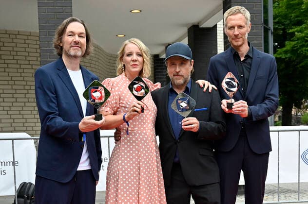 Sven Stricker, Katrin Wichmann, Bjarne Mädel and Kristian Leschner at the 58 Grimme Award 2022 ceremony at the Theater der Stadt Marl Marl, 26 08 2022 Foto:xD.xAnoraganingrumx xFuturexImage