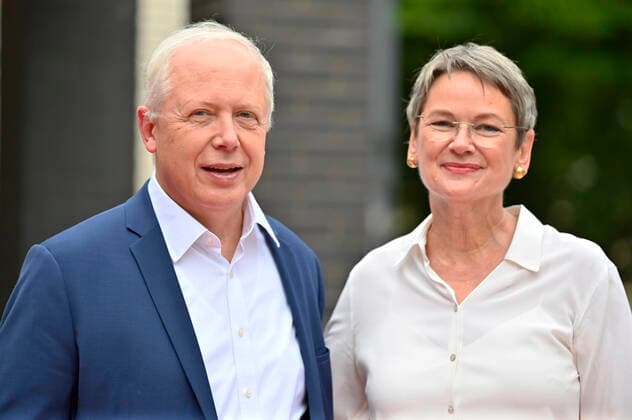 Tom Buhrow and Frauke Gerlach at the 58 award ceremony of the Grimme Prize 2022 at the Theater der Stadt Marl Marl, 26 08 2022 Foto:xD.xAnoraganingrumx xFuturexImage