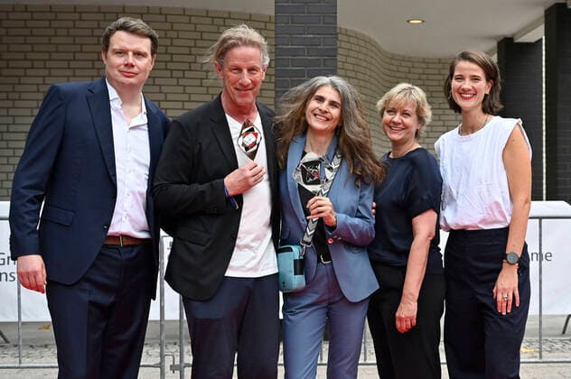 Richard Huber and Laila Stieler with team at the 58 award ceremony of the Grimme Award 2022 at the Theater der Stadt Marl Marl, 26 08 2022 Foto:xD.xAnoraganingrumx xFuturexImage