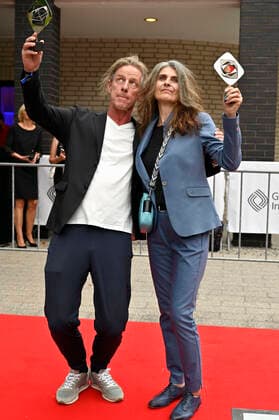 Richard Huber and Laila Stieler at the 58 award ceremony of the Grimme Prize 2022 at the Theater der Stadt Marl Marl, 26 08 2022 Foto:xD.xAnoraganingrumx xFuturexImage