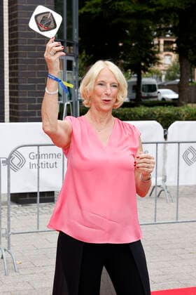 Journalist Katrin Eigendorf at the 58 award ceremony of the Grimme Award 2022 in the theater of the city of Marl Marl, 26 08 2022 NRW Germany Copyright: xChristophxHardtx