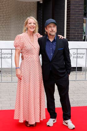 Actress Katrin Wichmann and actor Bjarne Mädel at the 58 award ceremony of the Grimme Award 2022 in the theater of the city Marl Marl, 26 08 2022 NRW Germany Copyright: xChristophxHardtx