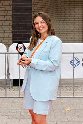 Editor Marlene Schittenhelm at the 58 award ceremony of the Grimme Prize 2022 in the theater of the city of Marl Marl, 26 08 2022 NRW Germany Copyright: xChristophxHardtx