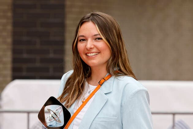 Editor Marlene Schittenhelm at the 58 award ceremony of the Grimme Prize 2022 in the theater of the city of Marl Marl, 26 08 2022 NRW Germany Copyright: xChristophxHardtx