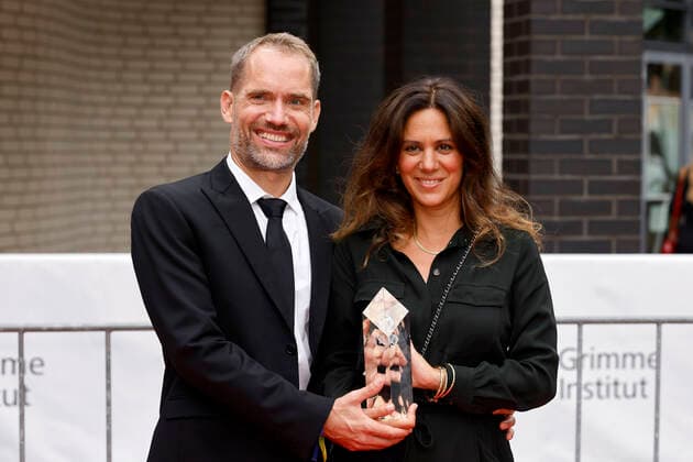 Director Christian Zübert and author Ipek Zübert at the 58 award ceremony of the Grimme Award 2022 in the theater of the city Marl Marl, 26 08 2022 NRW Germany Copyright: xChristophxHardtx