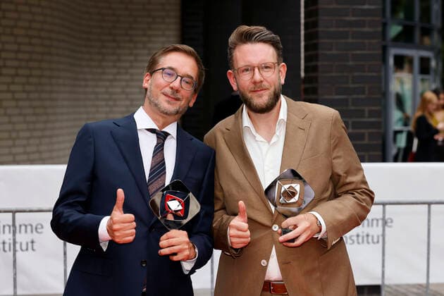 Creative Director Thomas Schmitt and Head Writer Jakob Lundt at the 58 Grimme Award 2022 ceremony at the Theater der Stadt Marl Marl, 26 08 2022 NRW Germany Copyright: xChristophxHardtx