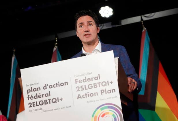 August 28, 2022, Ottawa, ON, Canada: Prime Minister Justin Trudeau announces federal funding for LGBTQ communities in Ottawa on Sunday, August 28, 2022. Ottawa Canada  - ZUMAc35_ 20220828_zaf_c35_042 Copyright: xPatrickxDoylex