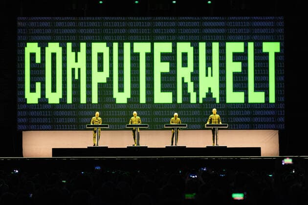 The Düsseldorf band Kraftwerk with their Kraftwerk 3D Tour at their live performance at the unique concert series on the Hofgartenwiese in Bonn An event of E L Hartz Promotion GmbH 28 08 2022