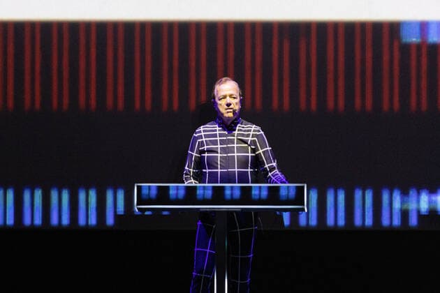 Ralf Hütter The Düsseldorf band Kraftwerk with their Kraftwerk 3D Tour at their live performance at the unique concert series on the Hofgartenwiese in Bonn An event of E L Hartz Promotion GmbH 28 08 2022