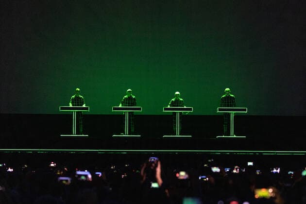 The Düsseldorf band Kraftwerk with their Kraftwerk 3D Tour at their live performance at the unique concert series on the Hofgartenwiese in Bonn An event of E L Hartz Promotion GmbH 28 08 2022