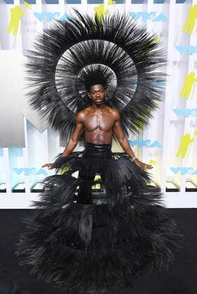 August 28, 2022, Newark, NJ, USA: Lil Nas X attends the 2022 MTV VMAs at Prudential Center on August 28, 2022 in Newark, New Jersey. Newark USA - ZUMAs181 20220828_zea_s181_071 Copyright: xJeremyxSmith Imagespacex