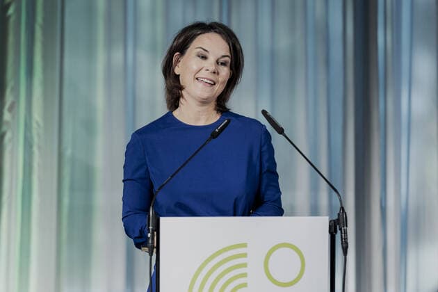 Annalena Baerbock Buendnis 90 Die Gruenen , Federal Minister of Foreign Affairs, photographed during the award ceremony of the Goethe Medal in Weimar, 28 08 2022 Weimar Germany Copyright: xFlorianxGaertner photothek.dex