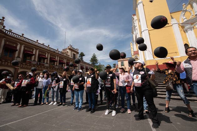 August 30, 2022: Mothers of the disappeared commemorate the day of the disappeared person with a demonstration in Xalapa. This in order for the government to support the tasks of searching and identifying the disappeared persons in Mexico. - ZUMAqp1_ 20220830_zip_qp1_035 Copyright: xHectorxAdolfoxQuintanarxPerezx