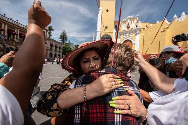 August 30, 2022: Mothers of the disappeared commemorate the day of the disappeared person with a demonstration in Xalapa. This in order for the government to support the tasks of searching and identifying the disappeared persons in Mexico. - ZUMAqp1_ 20220830_zip_qp1_038 Copyright: xHectorxAdolfoxQuintanarxPerezx