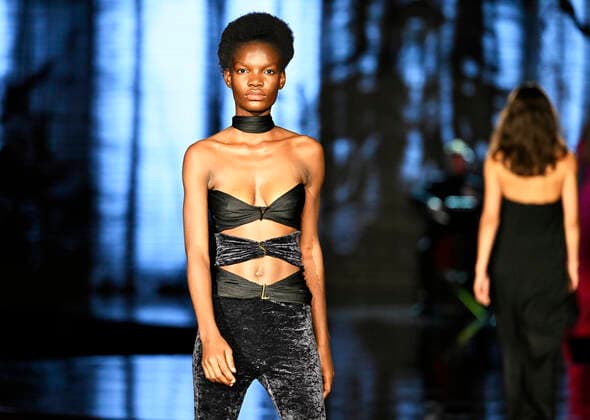 Schwarzkopf Elite Model Look 2022 Wettbewerb in Prag Models during the catwalk of world final Schwarzkopf Elite Model Look 2022 competition in Prague, Czech Republic, August 30, 2022. (CTKxPhoto MichaelaxRihova) CTKPhotoP2022083100145  mir 17
