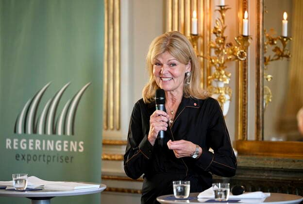 STOCKHOLM 20220831 Minister for Foreign Trade Anna Hallberg at an award ceremony for the Governments Export Region of the Year and Export Success of the Year award at the Swedish Ministry for Foreign Affairs in Stockholm STOCKHOLM SWEDEN x10040x  Copyright: xAndersxWiklund TTx EXPORTPRIS