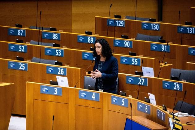 EUROPEAN PARLIAMENT - PLENARY SESSION Plenary session of November 2020 at the European Parliament in Brussels. Seance pleniere de Novembre 2020 au Parlement Europeen a Bruxelles. Brussels Belgium 