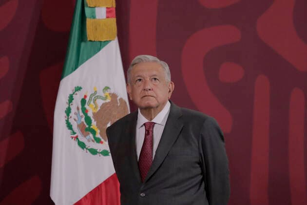 Press Conference AndrÃ s Manuel Lopez Obrador AndrÃ s Manuel Lopez Obrador, President of Mexico, during a press conference in the Treasury Room of the National Palace in Mexico City. Mexico City Mexico City Mexico  Copyright: xGerardoxVieyrax originalFilename: vieyra-notitle220902_npDv6.jpg