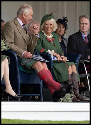 . 03 09 2022. Braemar , United Kingdom. Prince Charles and Camilla at the Braemar Gathering in Scotland, United Kingdom.  xStephenxLockx xi-Imagesx IIM-23724-0005