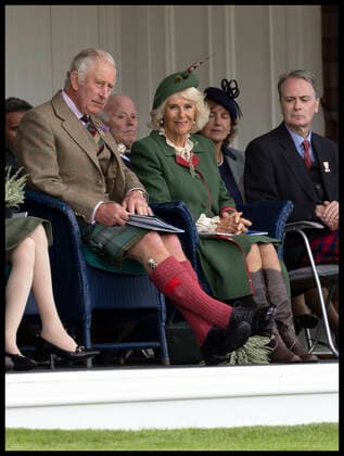 . 03 09 2022. Braemar , United Kingdom. Prince Charles and Camilla at the Braemar Gathering in Scotland, United Kingdom.  xStephenxLockx xi-Imagesx IIM-23724-0006