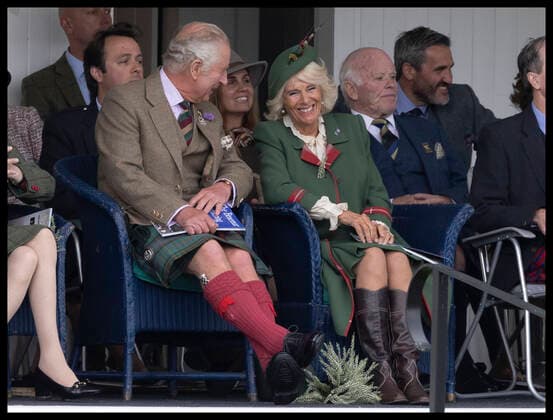 . 03 09 2022. Braemar , United Kingdom. Prince Charles and Camilla , Duchess of Cornwall at the Braemar Gathering in Scotland, United Kingdom.  xStephenxLockx xi-Imagesx IIM-23724-0028