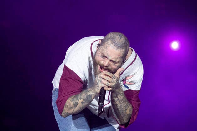 RIO DE JANEIRO, RJ - 04.09.2022: ROCK EN RÍO 2022 - Rapper Post Malone closed the second night of Rock in Rio 2022 performances, held at Barra da Tijuca Olympic Park in Rio de Janeiro RJ. x2259322x  CarlosxEliasxJunior
