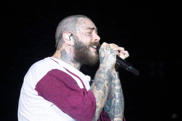 RIO DE JANEIRO, RJ - 04.09.2022: ROCK EN RÍO 2022 - Rapper Post Malone closed the second night of performances at Rock in Rio 2022, held at the Barra da Tijuca Olympic Park in Rio de Janeiro RJ. x2259331x  CarlosxEliasxJunior