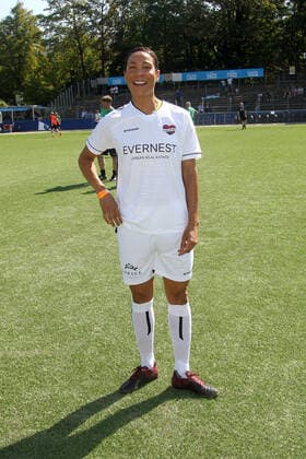 Annabelle Mandeng at the charity soccer match Kicken mit Herz for the benefit of the childrens cardiac ward of the University Hospital Eppendorf on 4 09 2022 in Hamburg Kicken mit Herz 2022 charity soccer match in Hamburg