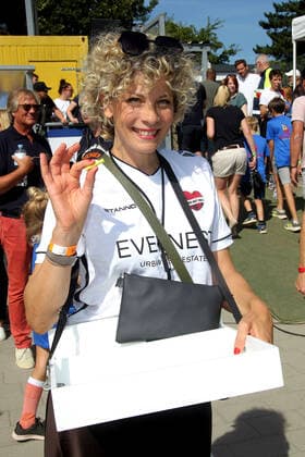 Anna Schäfer at the charity soccer match Kicken mit Herz for the benefit of the childrens cardiac ward of the University Hospital Eppendorf on 4 09 2022 in Hamburg Kicken mit Herz 2022 charity soccer match in Hamburg
