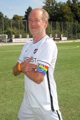 Peter Lohmeyer at the charity football match Kicken mit Herz for the benefit of the childrens cardiac ward of the University Hospital Eppendorf on 4 09 2022 in Hamburg Kicken mit Herz 2022 charity football match in Hamburg