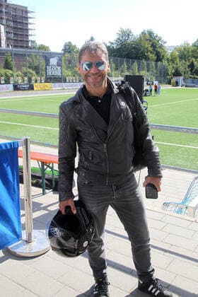Patrick Bach at the charity football match Kicken mit Herz for the benefit of the childrens cardiac ward of the University Hospital Eppendorf on 4 09 2022 in Hamburg Kicken mit Herz 2022 charity football match in Hamburg