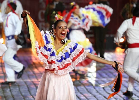 Russland, MilitÃ¤r-Musik-Festival in Moskau MOSCOW, RUSSIA â€“ SEPTEMBER 4, 2022: Members of Venezuela s Great Military Band of the National Bolivarian Armed Forces (Gran Banda Marcial de la Fuerza Armada Nacional Bolivariana, Comandante Supremo Hugo Chavez Frias) perform in Red Square at the closing ceremony of the 2022 Spasskaya Tower International Military Music Festival. Artyom Geodakyan TASS  TS140886