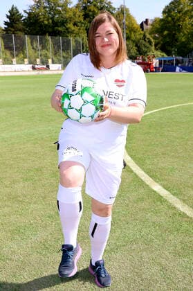 Katharina Fegebank at the charity soccer match Kicken mit Herz 2022 in favor of the Heart Center of the UKE at the stadium of SC Victoria Hamburg, 04 09 2022 Foto:xgbrcix xFuturexImage