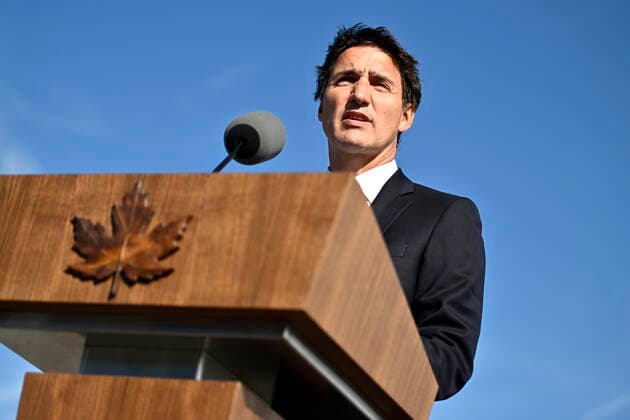 News Bilder des Tages September 5, 2022, Ottawa, ON, CAN: Prime Minister Justin Trudeau makes a statement in Ottawa on Monday, Sept. 5, 2022 about the stabbing attack in Saskatchewan that claimed the lives of 10 people. Ottawa CAN  - ZUMAc35_ 20220905_zaf_c35_113 Copyright: xJustinxTangx