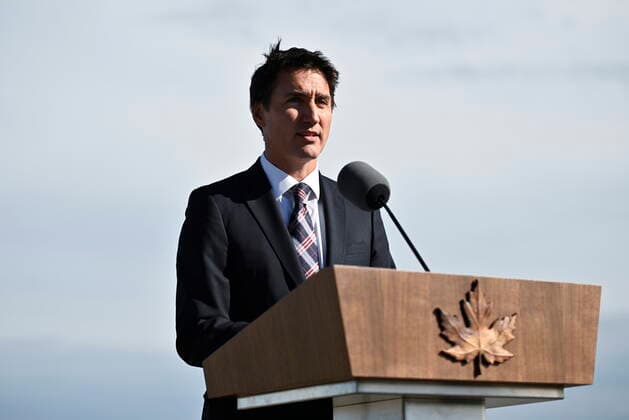 September 5, 2022, Ottawa, ON, CAN: Prime Minister Justin Trudeau makes a statement in Ottawa on Monday, Sept. 5, 2022 about the stabbing attack in Saskatchewan that claimed the lives of 10 people. Ottawa CAN  - ZUMAc35_ 20220905_zaf_c35_114 Copyright: xJustinxTangx
