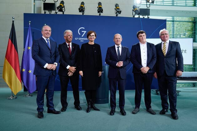 Reception of the prize winners of the 57 federal competition Jugend forscht by the Chancellor and the Federal Minister of Education Current, 06 09 2022,