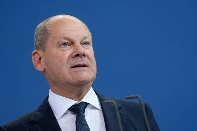 Reception of the prize winners of the 57 national competition youth research by the Federal Chancellor and the Federal Minister of Education Current, 06 09 2022, Berlin, Federal Chancellor Olaf Scholz in portrait during his speech at the reception of the prize winners for the 57 national competition youth research in the Federal Chancellery Berlin Berlin Germany