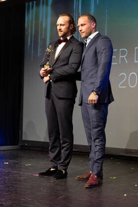 20220904 HERQUL GERMAN BOXING AWARDS BERLIN, GERMANY SEPTEMBER 4 2022 Benedikt Poelchau, Kontra K at HERQUL GERMAN BOXING AWARDS on September 4, 2022 in Berlin, Berlin Berlin Germany