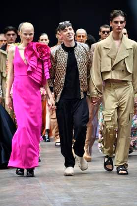 Kilian Kerner with models at the Kilian Kerner Fashion Show as part of MBFW at Berlin Fashion Week Spring Summer 2023 at Hotel Telegraphenamt Berlin, 06 09 2022. Foto:xN.xKubelkax xFuturexImage