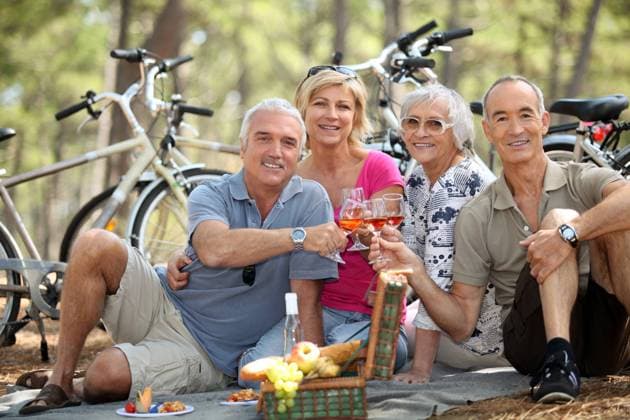 four senior people toasting at picnic, model released, , 5618792.jpg, activity, bike, camping, clubby, coast, convivial, couples, dessert, drink, entertaining, festive, forest, four, friendly, friends, fruits, funny, gay, glad-handering, hearty, hilarious, holidays, hot, jolly, jovial, mature, ocean, people, picnic, pine, red, retired, rose, sea, senior, snacking, summer, toast, walk, week-end, wine,