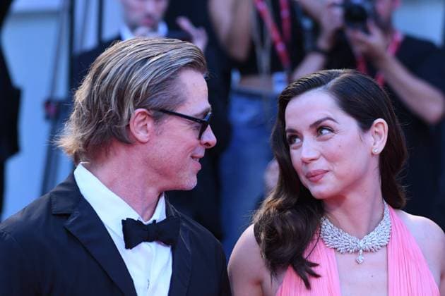 Entertainment Bilder des Tages Filmfestspiele in Venedig, Blonde Premiere Venezia, 79th Venice Film Festival 2022, Blonde Red Carpet . Pictured : Brad Pitt, Ana de Armas  Copyright: xManuelexMangiarottix xipa-agencyx xVenezia2020x