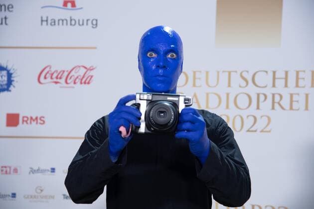 Blue Man Group, red carpet, red carpet show, arrival, arrival, German Radio Award 2022 ceremony in Hamburg on 08 09 2022,