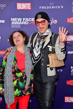 Franziska Traub Julian F M Stoeckel and at the Bunte New Faces Award STYLE in Berlin 08 09 2022
