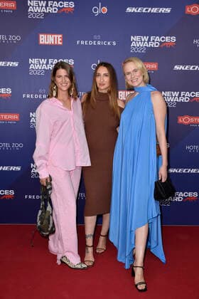 Sophie Claussen, Aphrodite Popis and Claudia Bothe at the Bunte New Faces Award STYLE in Berlin 08 09 2022
