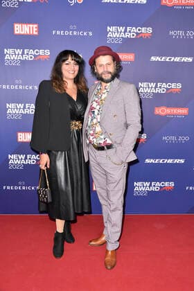 Manuel Cortez with girlfriend Saina Bayatpour at the Bunte New Faces Award STYLE in Berlin 08 09 2022