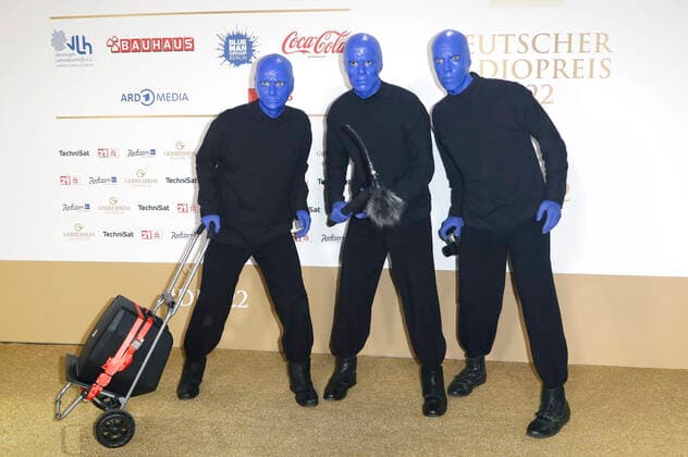 Blue Man Group at the German Radio Award 2022 at Schuppen 52 Hamburg, 08 09 2022 Foto:xC.xTamckex xFuturexImage