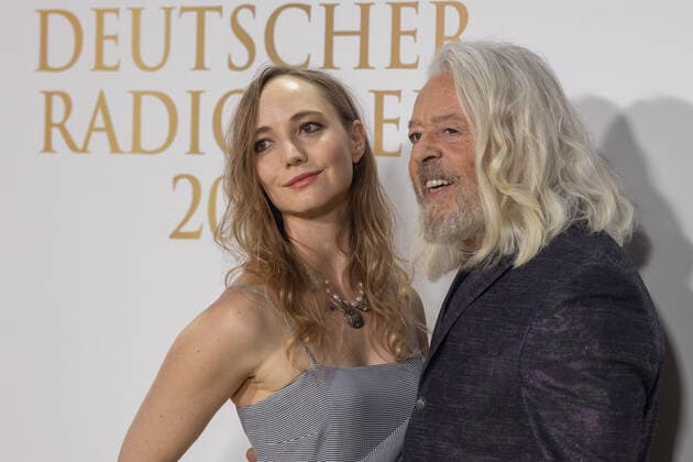 Tears for Fears Roland ORZABAL with partner Emily RATH at the award ceremony German Radio Award on 8 09 2022 in Hamburg Brunsb?ttel River Loft Hotel Schleswig Holstein Germany DJR56935